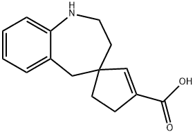 1,2,3,5-tetrahydro-Spiro[4H-1-benzazepine-4,1''-[2]cyclopentene]-3''-carboxylic acid CAS:813426-13-0