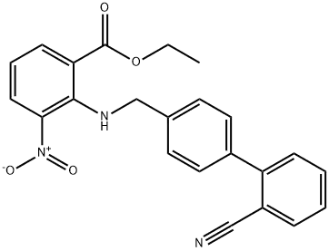 2-[[(2-Cyano[1,1-biphenyl]-4-yl)methyl]amino]-3-nitro-benzoic acid ethyl ester Cas no.136285-67-1 98%