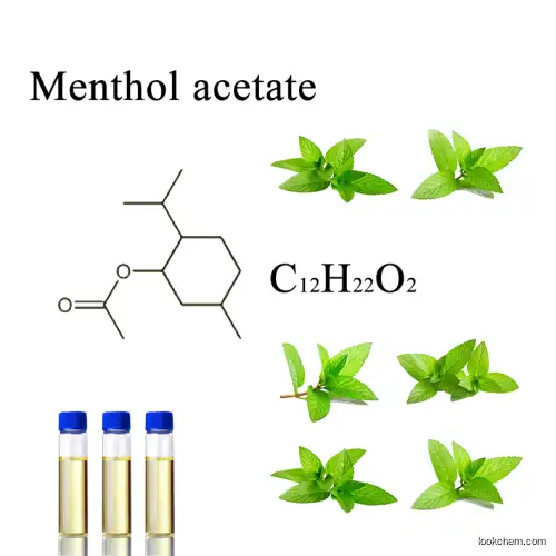 Menthol acetate CAS :89-48-5 Top cooing  agent  hot wholesale quality qurity