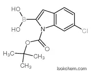 1-(TERT-BUTOXYCARBONYL)-6-CHLORO-1H-INDOL-2-YLBORONIC ACID：cas；352359-22-9