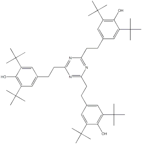 Phenol,4,4',4''-(1,3,5-triazine-2,4,6-triyltri-2,1-ethanediyl)tris[2,6-bis(1,1-dimethylethyl)-  CAS:38146-17-7