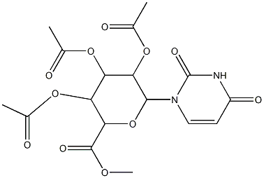 1-(2,3,4-tri-O-acetyl-6-methylhexopyranosyluronosyl)pyrimidine-2,4(1H,3H)-dione  CAS:52678-29-2