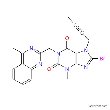 8-Bromo-7-but-2-ynyl-3-methyl-1-(4-methyl-quinazolin-2-ylmethyl)-3,7-dihydro-purine-2,6-dione