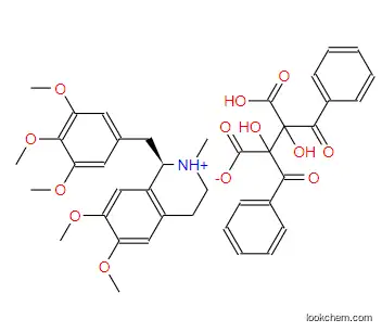 (R)-N-methyl-6,7-dimethoxy-1-(3,4,5-trimethoxybenzyl)-1,2,3,4-tetrahydroisoquinolinium 2,3-dibenzoyl-L-tartarate