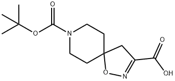 1-Oxa-2,8-diazaspiro[4.5]dec-2-ene-3,8-dicarboxylic acid, 8-(1,1-dimethylethyl) ester CAS:479636-66-3