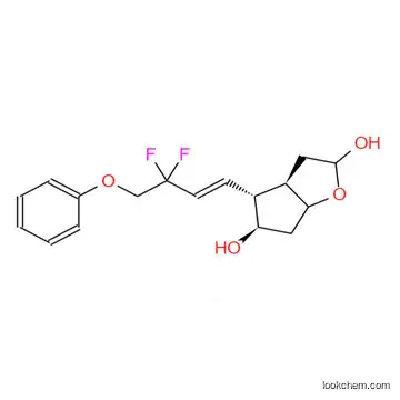 (3aR,4R,5R,6aS)-4-[(1E)-3,3-difluoro- 4-phenoxy-1-buten-1-yl]hexahydro-2H-cyclopenta[b]furan-2,5-diol