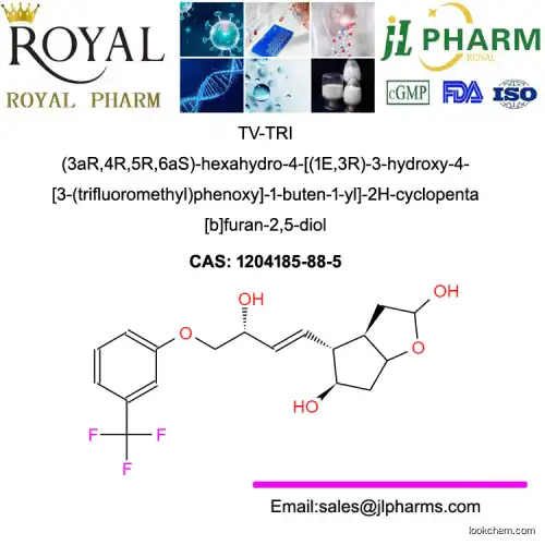 TV-TRI (3aR,4R,5R,6aS)-hexahydro-4-[(1E,3R)-3-hydroxy-4-[3-(trifluoromethyl)phenoxy]-1-buten-1-yl]-2H-cyclopenta[b]furan-2,5-diol