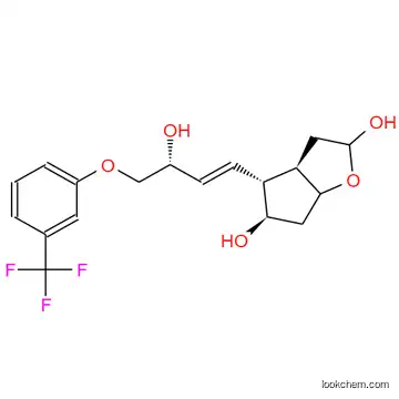 TV-TRI (3aR,4R,5R,6aS)-hexahydro-4-[(1E,3R)-3-hydroxy-4-[3-(trifluoromethyl)phenoxy]-1-buten-1-yl]-2H-cyclopenta[b]furan-2,5-diol