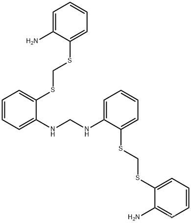 N,N'-bis[2-[[[(2-aminophenyl)thio]methyl]thio]phenyl]methylenediamine CAS68758-72-5