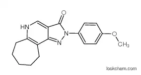 5,6,7,8,9,10-HEXAHYDRO-2-(4-METHOXYPHENYL)CYCLOHEPTA[B]PYRAZOLO[3,4-D]PYRIDIN-3(2H)-ONE