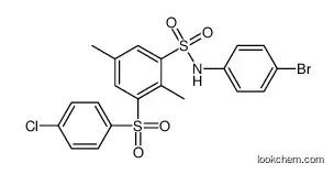 N-(4-bromophenyl)-3-(4-chlorophenyl)sulfonyl-2,5-dimethyl-benzenesulfonamide CAS5918-68-3