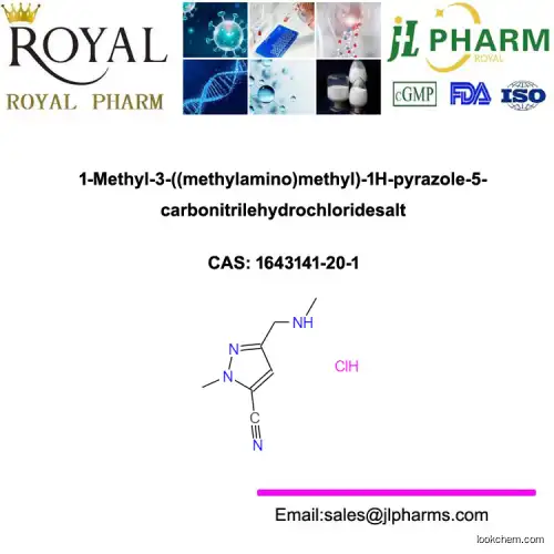 1-Methyl-3-((methylamino)methyl)-1H-pyrazole-5-carbonitrilehydrochloridesalt