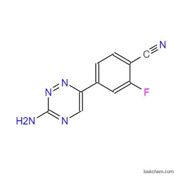 4-(3-Amino-1,2,4-triazin-6-yl)-2-fluorobenzonitrile