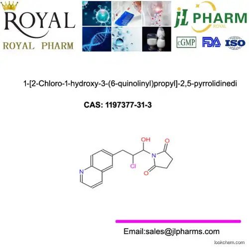 1-[2-Chloro-1-hydroxy-3-(6-quinolinyl)propyl]-2,5-pyrrolidinedi