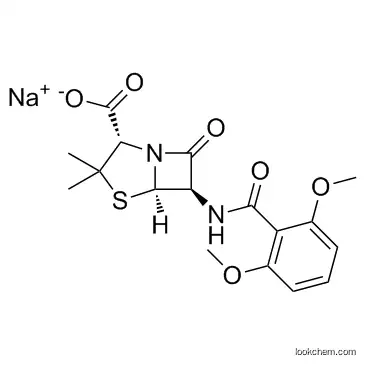 sodium 6-(2,6-dimethoxybenzamido)penicillanate CAS132-92-3