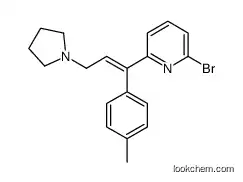 (E)-2-bromine-6-(3-(pyrrole alkyl-1-base)-1-methyl phenyl allyl) pyridineCAS1246857-70-4