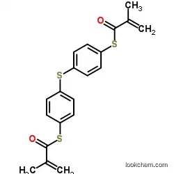 2-methyl-1-[5-[4-(2-methylprop-2-enoyl)thiophen-2-yl]sulfanylthiophen-3-yl]prop-2-en-1-oneCAS129283-82-5