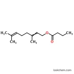 Butanoic acid,(2E)-3,7-dimethyl-2,6-octadien-1-yl ester CAS106-29-6