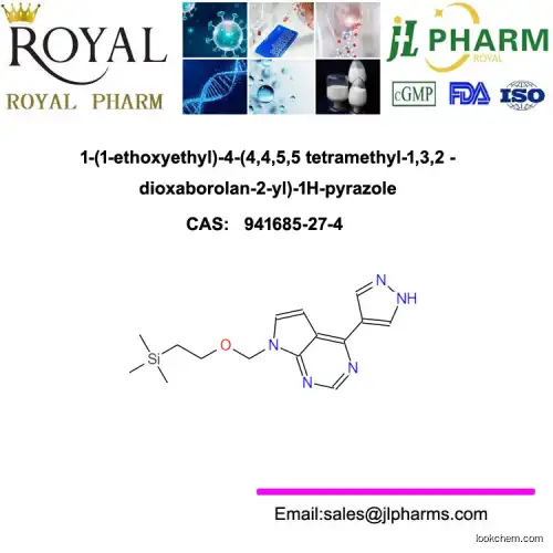 1-(1-ethoxyethyl)-4-(4,4,5,5 tetramethyl-1,3,2 -dioxaborolan-2-yl)-1H-pyrazole.