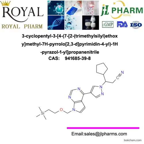 3-cyclopentyl-3-[4-(7-[2-(trimethylsilyl)ethoxy]methyl-7H-pyrrolo[2,3-d]pyrimidin-4-yl)-1H-pyrazol-1-yl]propanenitrile