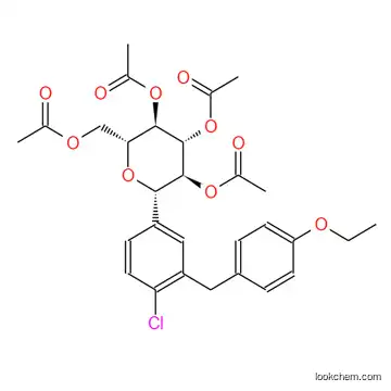 (2R,3R,4R,5S,6S)-2-(AcetoxyMethyl)-6-(4-chloro-3-(4-ethoxybenzyl)phenyl)tetrahydro-2H-pyran-3,4,5-triyl triacetate.