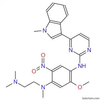 N1-(5-methoxy-4-((4-(1-methyl-1H-indol-3-yl)pyrimidin-2-yl)methyl)-2-nitrophenyl)-N1,N2,N2-trimethylethane-1,2-diamine