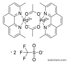 Acetato(2,9-dimethyl-1,10-phenanthroline)palladium(II) dimer bis(trifluoromethanesulfonate), 98%+, 959698-20-5