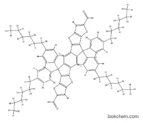 6,6,12,12-Tetrakis(4-hexylphenyl)-6,12-dihydrodithieno[2,3-d:2',3'-d']-s-indaceno[1,2-b:5,6-b']dithiophene-2,8-dicarboxaldehyde CAS：1878125-76-8