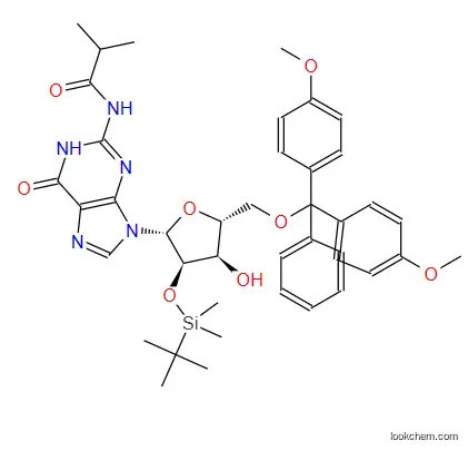N2-Isobutyryl-2''-O-(tert-butyldimethylsilyl)-5''-O-(4,4''-dimethoxytrityl)-gu