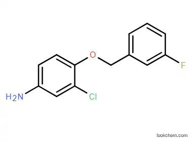 3-Chloro-4- (3-fluorobenzyloxy) Amiline CAS 202197-26-0 4- (3-Fluorobenzyloxy) -3-Chlorobenzenamine in Stock