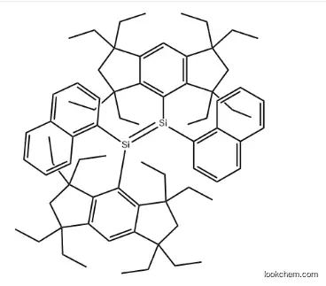 (E)-1,2-Bis(1-naphthyl)-1,2-bis(1,1,3,3,5,5,7,7-octaethyl-1,2,3,5,6,7-hexahydro-s-indacen-4-yl)disilene