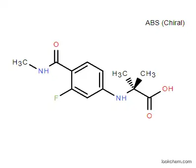 Pharmaceutical Intermediate N-[3-Fluoro-4-[ (methylamino) Carbonyl]Phenyl]-2-Methylalanine CAS 1289942-66-0