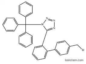 5-(4'-Bromomethyl-1,1'-biphenyl-2-yl)-1-triphenylmethyl-1H-tetrazole CAS：124750-51-2