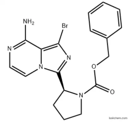 (S) -Benzyl 2- (8-amino-1-bromoimidazo[1, 5-a]pyrazin-3-yl) Pyrrolidine-1-Carboxylate CAS 1420478-88-1