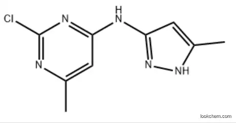 (2-Chloro-6-methyl-pyrimidin-4-yl)-(5-methyl-3H-pyrazol-3-yl)-amine