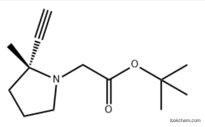 (2R)-2-ethynyl-2-methyl-1-pyrrolidineacetic acid 1,1-dimethylethyl ester