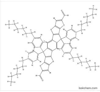 6,6,12,12-Tetrakis(4-hexylphenyl)-6,12-dihydrodithieno[2,3-d:2',3'-d']-s-indaceno[1,2-b:5,6-b']dithiophene-2,8-dicarboxaldehyde