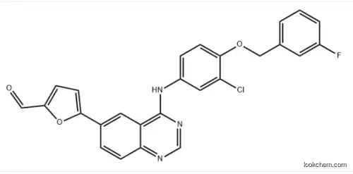 5-[4-((3-Chloro-4-((3-fluorobenzyl)oxy)phenyl)amino)quinazolin-6-yl]-2-furaldehyde