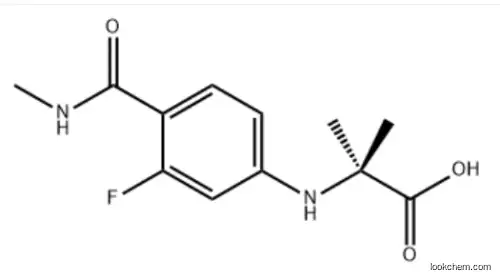 N-[3-Fluoro-4-[(methylamino)carbonyl]phenyl]-2-methylalanineIn stock