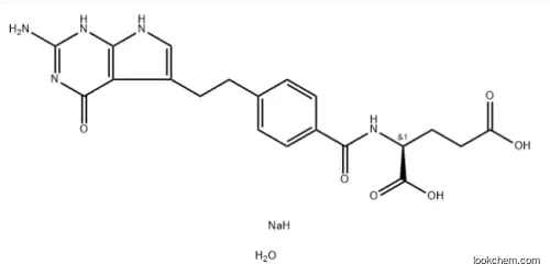 N-[4-[2-(2-Amino-4,7-dihydro-4-oxo-3H-pyrrolo[2,3-d]pyrimidin-5-yl)ethyl]benzoyl]-L-glutamic acid  disodium salt hydrate In stock