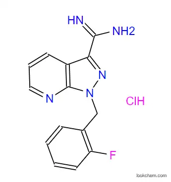 1H-Pyrazolo[3,4-b]pyridine-3-carboximidamide, 1-[(2-fluorophenyl)methyl]-, hydrochloride (1:1)