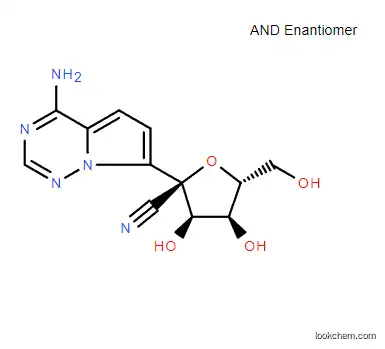 GS-441524 2-C-(4-Aminopyrrolo[2,1-f][1,2,4]triazin-7-yl)-2,5-anhydro-D-Altrononitrile