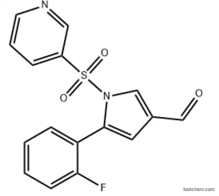 1h-Pyrrole-3-Carboxaldehyde, 5- (2-fluorophenyl) -1- (3-pyridinylsulfonyl) CAS 881677-11-8