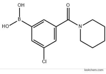 3-Chloro-5-(piperidine-1-carbonyl)phenylboronic acid