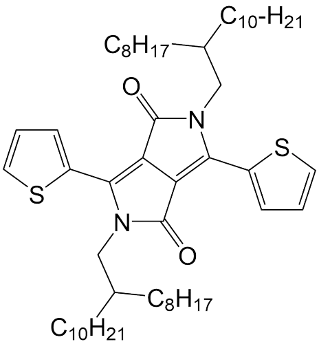 2,5-bis(2-octyldodecyl)-3,6-di(thiophen-2-yl)-2,5-dihydropyrrolo[3,4-c]pyrrole-1,4-dione(1267540-02-2)