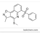 Isoxazolo[4,5-c]quinoline,  3-methyl-4-(methylthio)-6-(phenylsulfonyl)-
