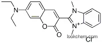 2-[7-(diethylamino)-2-oxo-2H-1-benzopyran-3-yl]-1,3-dimethyl-1H-benzimidazolium chloride