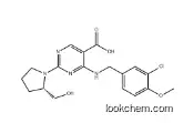 5-PyriMidinecarboxylic acid, 4-[[(3-chloro-4-Methoxyphenyl)Methyl]aMino]-2-[(2S)-2-(hydroxyMethyl)- 1-pyrrolidinyl]- 330785-84-7