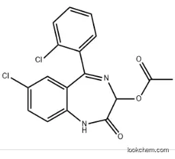 3-(Acetyloxy)-7-chloro-5-(2-chlorophenyl)-1,3-dihydro-2H-1,4-benzodiazepin-2-one CAS：2848-96-6