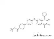 4-[6-(6-BROMO-8-CYCLOPENTYL-5-METHYL-7-OXO-7,8-DIHYDRO-PYRIDO[2,3-D]PYRIMIDIN-2-YLAMINO)-PYRIDIN-3-YL]-PIPERAZINE-1-CARBOXYLIC ACID TERT-BUTYL ESTER 571188-82-4